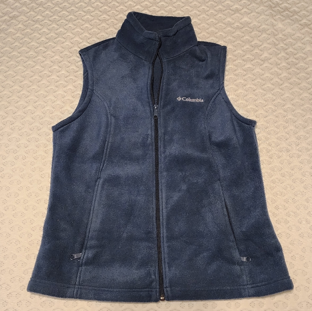 Columbia Womens Navy Fleece Vest